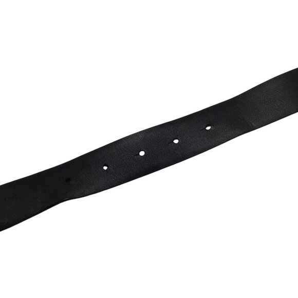 Chanel Reversible Leather Belt in Black/Burgundy